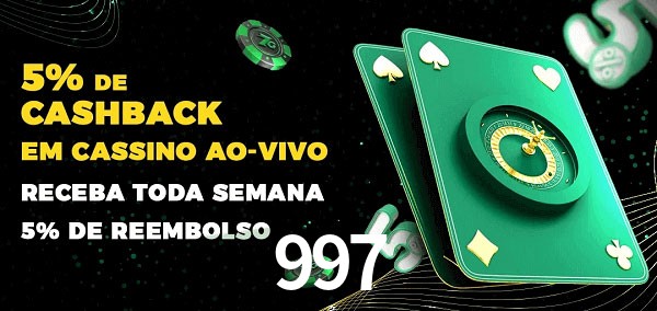 Promoções do cassino ao Vivo 997